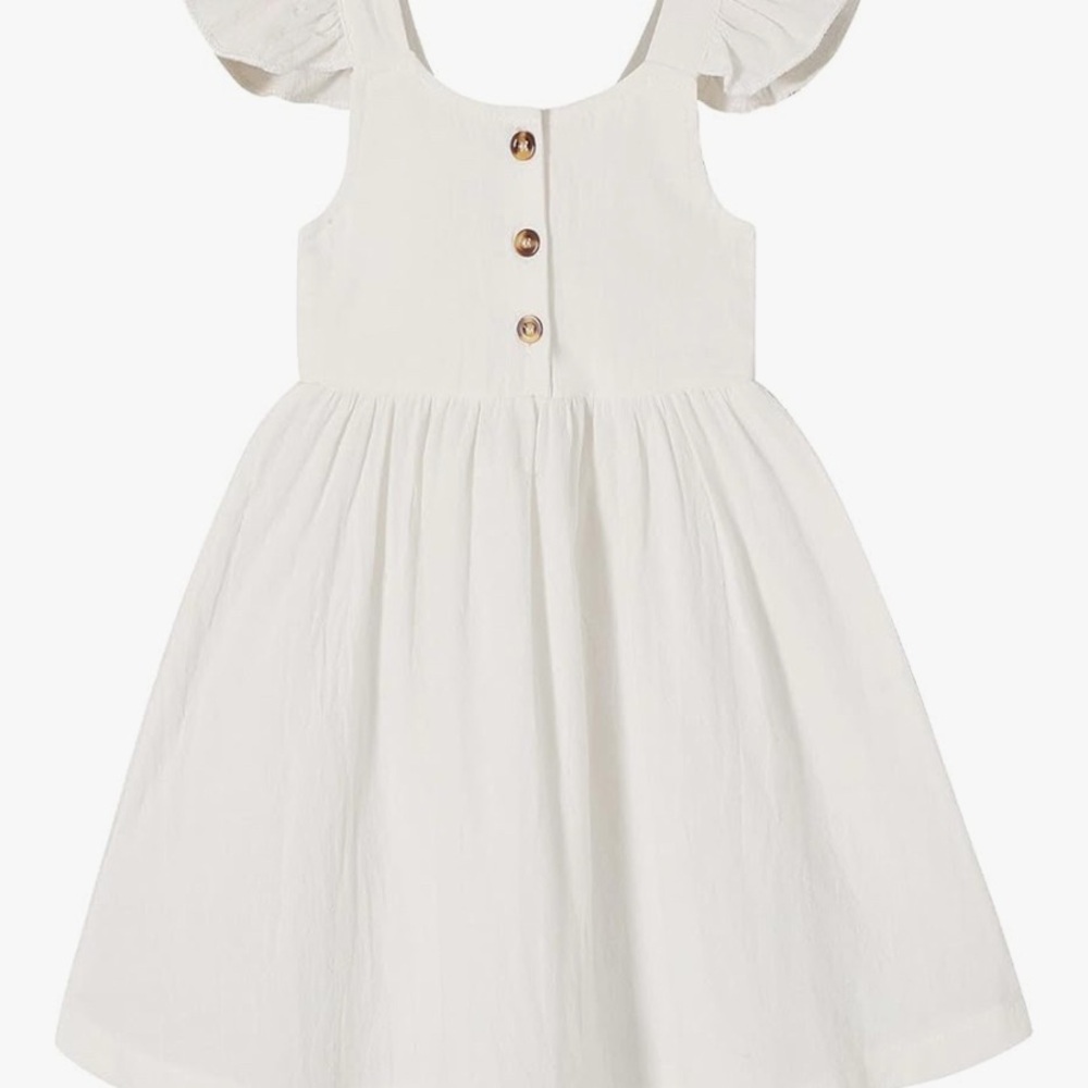 Charming White Toddler Dress